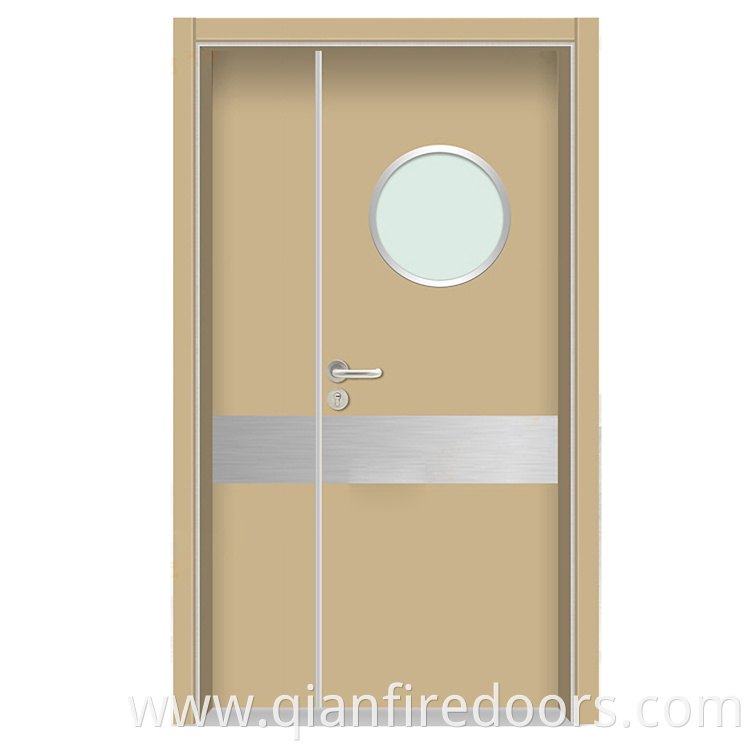 single access wood double Hospital modern ceiling design hermetically sealed clean room door